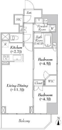 ASMACI MAISON両国IIの物件間取画像